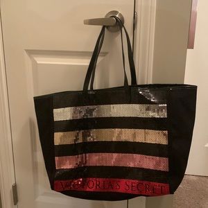 Victoria Secret sequin tote
